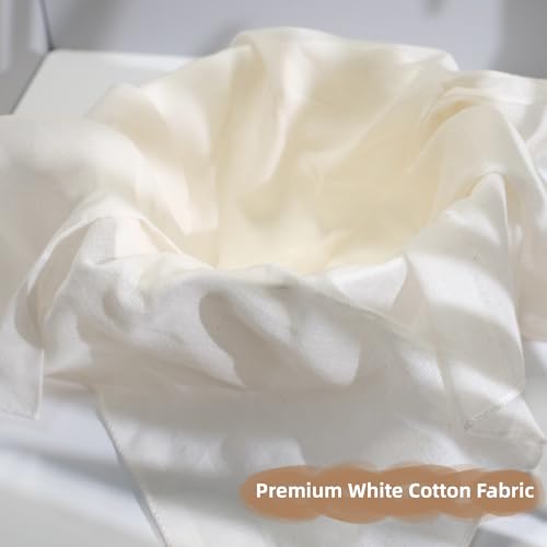 6-Pack Cheesecloth 20x20" Grade 100-100% Unbleached Cotton (Food-Grade), Fine Filtration for Silky Nut Milk & Safe Cheese Making, Reinforced Edges No Lint