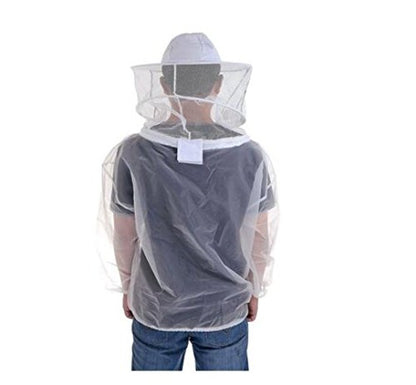 Protective Bee Keeping Jacket Veil Suit with Pull Hat Veil for Beekeepers Without Pants - color: Transparent