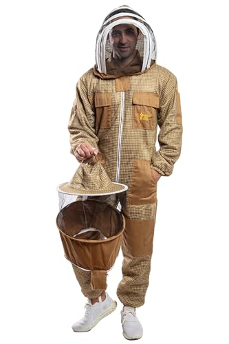 -- Beekeeping Ventilated Suit in multi-Colors with Round Or Fencing Veils