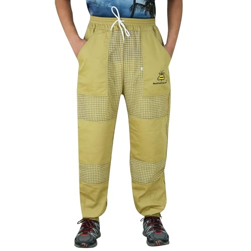 BeeProGear Sting-Proof Beekeeping Pants for Men & Women, Ventilated 3-Layer Mesh Pants with Tool Pockets & Carry Bag - color: Brown, size: Large