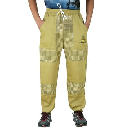BeeProGear Sting-Proof Beekeeping Pants for Men & Women, Ventilated 3-Layer Mesh Pants with Tool Pockets & Carry Bag - color: Brown, size: Medium