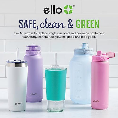 Ello Bottle Brush and Straw Cleaning Set, Perfect for Cleaning Large Waterbottles and Tumblers, Dishwasher Safe, BPA Free