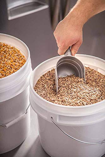 ePackageSupply White 5-Gallon Bucket with Lid | Made in USA | Food Grade | Heavy-Duty Extra Durable Plastic Bucket | Multi-Use Food Grade Buckets with Lids | Easy Stack and Store | BPA Free | 25 Pack | Airtight Gasketed Tear Strip Lid, Heavy-Duty 90 Mil H