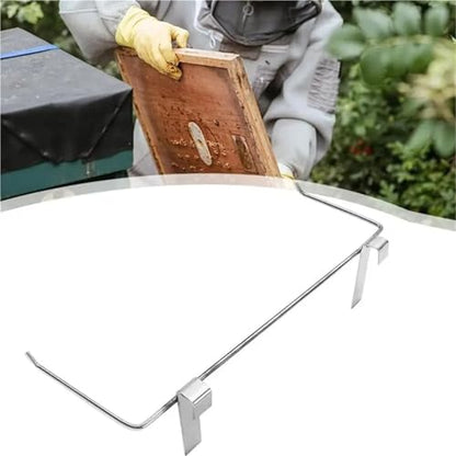 Beehive Frame Holder Reliable Bee Hive Frame Grip Beekeeping Frame Stand Supplies Tools Hive Support Bracket Rack Sturdy Garden Accessories Silver for Beekeeper Beekeeping