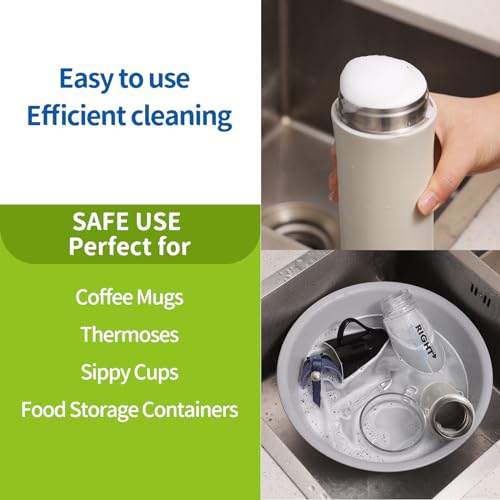 NATRUTH Water Bottle Cleaning Tablets 20 Tablets Effectively Removes Tough Stains and Odors Bottle Clean Tablet Individually Packed for All Stainless Steel, Plastics and Glass Drinking Containers - size: 20 Count (Pack of 1)