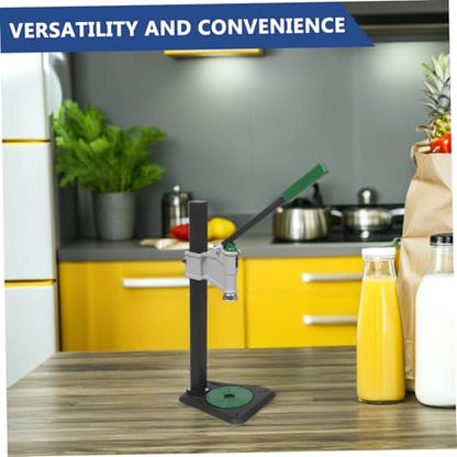 Manual Bottle Capper Tool for 26mm/29mm Soda Caps and Wine Bottles, Adjustable Height 7.8"-18.3", Iron Construction with Stable Tabletop Base and Antislip Pad, for DIY Beverage
