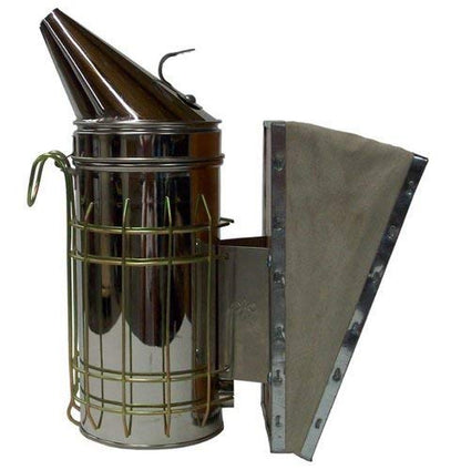 New Bee Hive Smoker Stainless Steel w/Heat Shield Beekeeping Equipment | Heat Shield, Beekeeping Equipment, Tool Kit - size: Medium