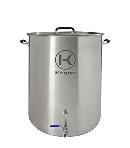 Kegco 30 gallon Brew Kettle with Plug & 2Piece Ball Valve - color: Plug & 2-Piece Ball Valve, size: 120 Quarts