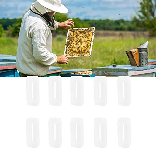 Beehive Frame Strip Plastic Spacer Tool Essential Beekeeping Equipment for Hive Frame Adjustment Sturdy Durable Beekeeper Supply 10PCS High Quality Plastic Beekeeping Accessories
