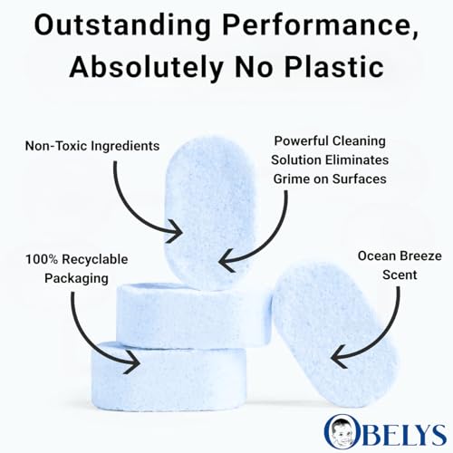 All-Purpose Cleaner Tablets - 12 Tablets - Non-Toxic, Eco-Friendly Concentrate for Powerful Cleaning and Odor Neutralization