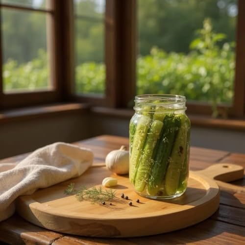 The Gourmet Pickle Kit -Must Bee Company– DIY Pickling Set with Reusable Glass Jars, Spices & Step-by-Step Guide – Fermentation Kit for Homemade Dill Pickles