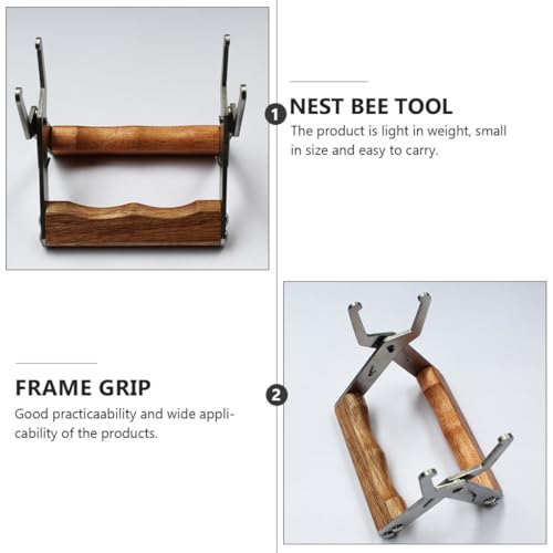 Stainless Steel Frame Grip Beehive Spleen Clip Beekeeping Nesting Tool for Hive Frame Holding and Lifter Outdoor Beekeeping Supplies