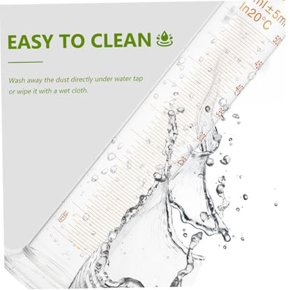 Homoyoyo Lab Tool 500ml Glass Measuring Cylinder Graduations for School Home Use