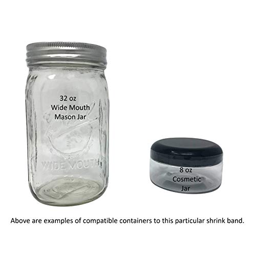 Shrink Band Assorted Sample Pack for All Bottles and Containers (Large) - size: Large (3" - 4 1/2" Diameter)