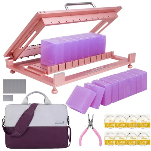 Multi Soap Cutter for Soap Making,Aluminum Soap Cutting Tool,Precision Soap Cutter Slicer with Cutting Wire for Cheese, Butter, Cake, Bread DIY (Pink) - color: Pink