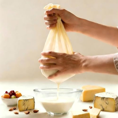 2Pcs Cheese Cloths for Straining 20x20 Inch, Grade 100 Reusable Cheesecloth Bags for Straining With Reinforced Edges, Unbleached Cotton Muslin Fabric Strainer for Baking, Juicing, Milk, Cheese, Crafts - size: 20x20'' 2 Pack