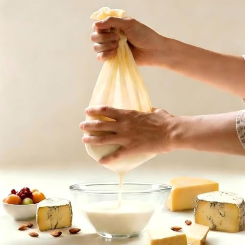 2Pcs Cheese Cloths for Straining 20x20 Inch, Grade 100 Reusable Cheesecloth Bags for Straining With Reinforced Edges, Unbleached Cotton Muslin Fabric Strainer for Baking, Juicing, Milk, Cheese, Crafts - size: 20x20'' 2 Pack