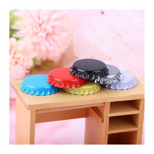 100Pcs Caps Homebrew Beer Caps Craft Beer Bottling Caps Oxygen Absorbing Seal Crown Caps for DIY Home Brewing Beer Tool(Yellow) - color: Yellow