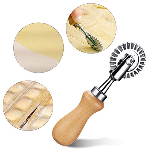 Pasta Maker Cutter Wheel - Pastry Cutter Wheel - Dough Ravioli Pizza Cutter Wheel for Home and Kitchen, 1.3"