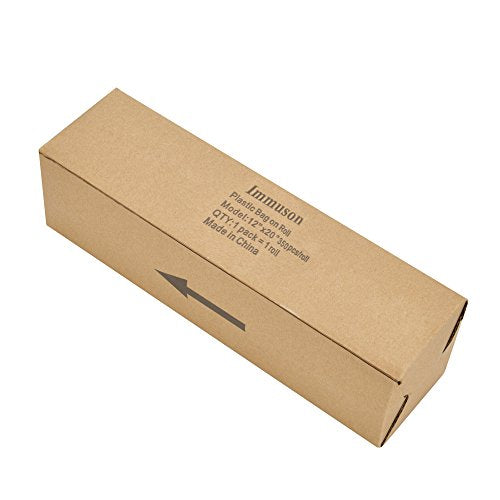 Immuson Food Storage Bag, 12 x 20 Plastic Produce Bag on a Roll, 2 Rolls Fruits, Vegetable, Bread, Food Storage Clear Bag, 350 Per Roll,700 Bags - size: 2 Rolls-700 Bags