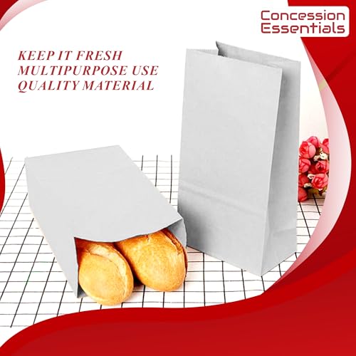 4lb White Paper Bags - Pack of 500ct. White Paper Lunch Bags. Great for Holiday Cookie Bags and Arts and Crafts-500ct - size: Pack of 500ct-White