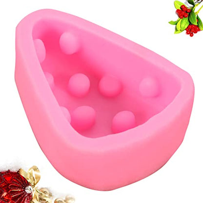 Triangle Cheese Shape Mould Hand Pie Molds for Baking Flexible Silicone Fondant Mold Safe for Boys and Girls for Cake Decorations