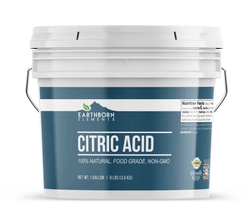 Earthborn Elements Citric Acid and Sorbitol Powder Bundle, 1 Gallon Bucket Each, Food Safe, Preservative & Sugar Substitute