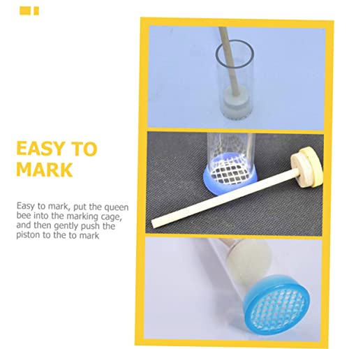 ibasenice 2pcs Marking Bottles for Beekeeping Bee Marker Tools Easy to Use Queen Identification Accessories Essential Beekeeping Equipment
