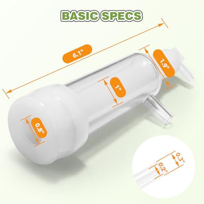 φ25mm Double Head Teat Cup for Goat, Milking Machine Accessory, with 5x8mm Hose - style: Cups for goat