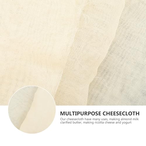 Holibanna 2Pcs Unbleached Cheesecloth Kitchen Washing Cloths Reusable Filter Cloth for Straining Cooking Baking for Cheese Making and Nut Milk