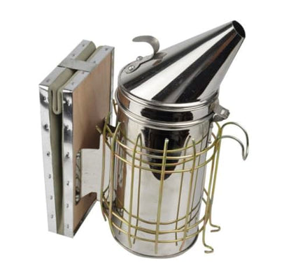 Beehive Smoker, Beekeeping Tools, Starter Package - 1 Smoker + 2 Beehive Tools, Great Beekeeper Gift Package, Beekeeping Smoker, Bee Hive Smoker Stainless Steel with Heat Shield, Bee Hive Smoker.