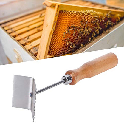 TOPINCN Beekeeping Shovel Stainless Steel Material for Quickly Scraping Propolis Off of The Frames in Your Hives Excluder Tool