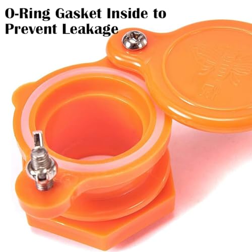 Honey Lake 2 Pack Honey Gate Valve for 5 Gallon Bucket – Durable Nylon Honey Gate Tap for Honey Extractor, Beekeeping Supplies for Honey Extraction & Harvesting Equipment