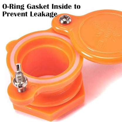 Honey Lake 2 Pack Honey Gate Valve for 5 Gallon Bucket – Durable Nylon Honey Gate Tap for Honey Extractor, Beekeeping Supplies for Honey Extraction & Harvesting Equipment