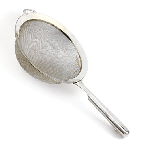 Norpro, 10" KRONA Stainless Steel Double Mesh Strainer, Silver - size: 10"
