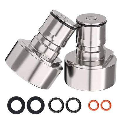 Stainless Steel Keg Coupler Adapter, Ball Lock Disconnect Fitting, Silver - color: replacement accessories 2