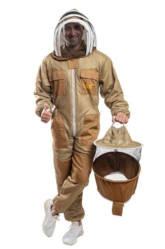 -- Beekeeping Ventilated Suit in multi-Colors with Round Or Fencing Veils