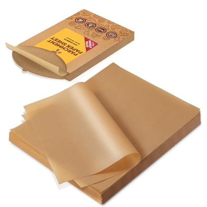 Katbite 400PCS Unbleached Parchment Paper Sheets, 12 x 16 IN Pre-Cut Baking Parchment, Extra Strong, Heavy Duty Non-Stick Baking Paper for Half Sheet Cookie Bread Cake Pans, Grilling Meat Pizza,Oven - color: 12"x16"-400
