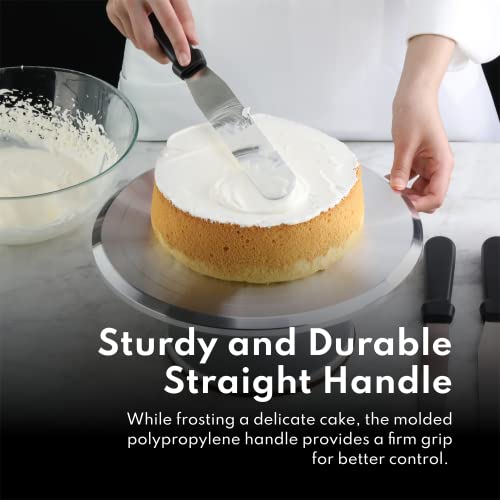 New Star Foodservice Straight Icing Spatula, 14 Inch Blade, 19 Inch Overall, Bakery-Grade Stainless Steel Spatula for Large Cakes - size: 14-Inch Straight