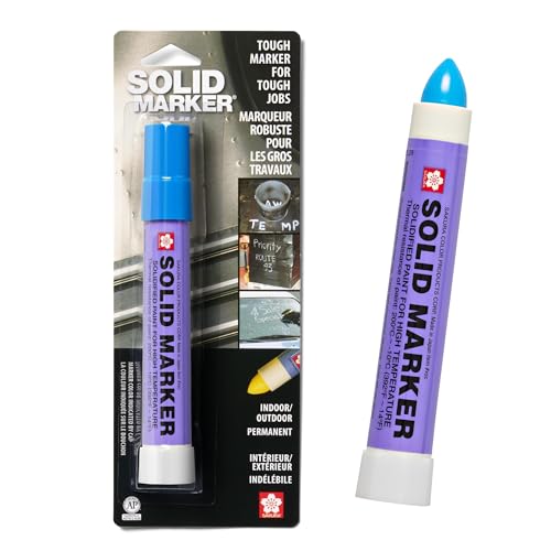 Sakura Solid Paint Markers - Permanent Marker Pens - Window, Wood & Glass Marker - Blue Paint - 1 Pack - color: Blue Paint