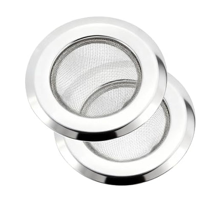 2 Pack Sourdough Drain Catcher, Kitchen Sink Drain Strainer, for Collecting Sourdough Starter and Dough Remains, Stainless Steel Fine Mesh, Easy to Clean, for 3.15-4.33 Inches Kitchen Sink