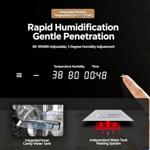 QIANG 100L Household Dough Proofer Bread Fermentation Machine | Humidity Temperature Control | Even Fermentation | Stainless Steel | for Sourdough Pizza Pastry Yogurt Natto