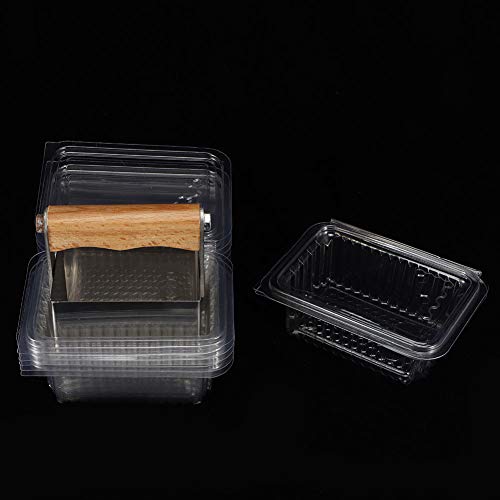 Stainless Steel Honey Cutter Scraper Comb Uncapping Tool with Plastic Case, Beekeeping Accessory