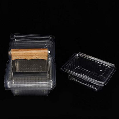 Stainless Steel Honey Cutter Scraper Comb Uncapping Tool with Plastic Case, Beekeeping Accessory