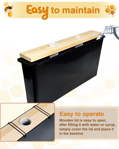 vensovo 2 Pack 6L Bee Feeder - Beehive Water Feeders for Deep Frame Hives, Beekeeping Supplies