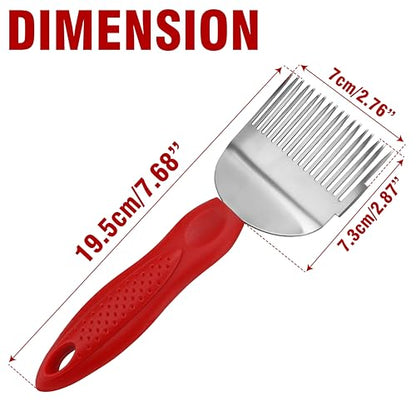 BuleVina Honey Uncapping Fork Tool Bee Keeping Shovel Knife Scraper with 18 Stainless Steel Tines and Plastic Handle Extractor Equipment Herramientas Apicultor