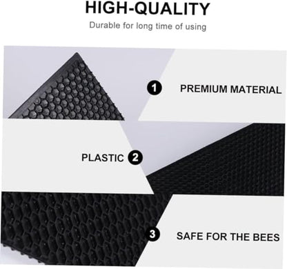 Plastic Foundation for Bee Frames Beehive Waxed Coated Foundation Sheet Beehive Foundation Sheets Bees Hive Base Beekeeping Tools Beehive Foundation 10 Sheets