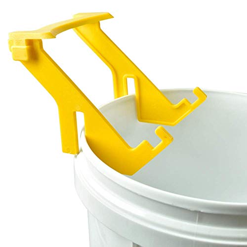 Yellow Plastic Bee Honey Bucket Rack Frame Grip Holder Beekeeping Beekeepers Tool