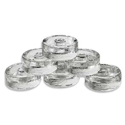 Trademark Innovations Glass Fermentation Pickling Jar Weights, Flower Grip Style (Set of 6) - style: Flower Grip