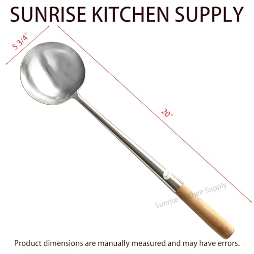 Sunrise Commercial Grade Wok Spatula/Ladle (#XXL Ladle (20"L)) - size: #XXL Ladle (20"L)